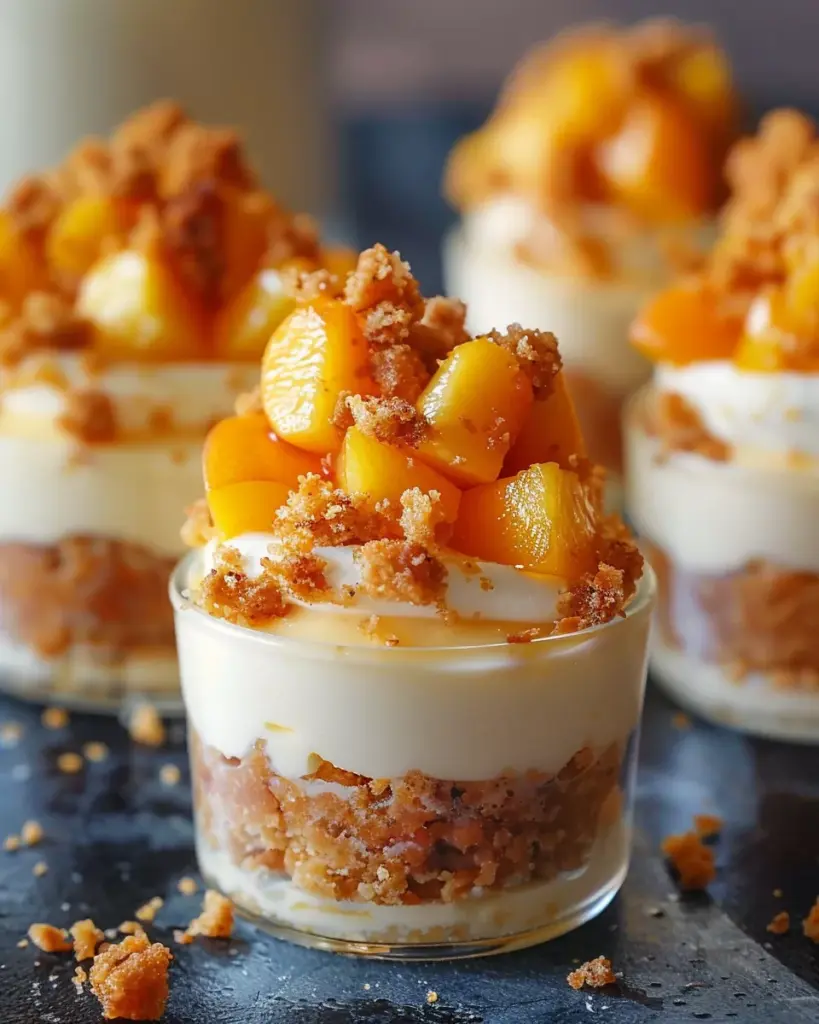 Peach Cobbler Cheesecake Cups 3 1 1 20