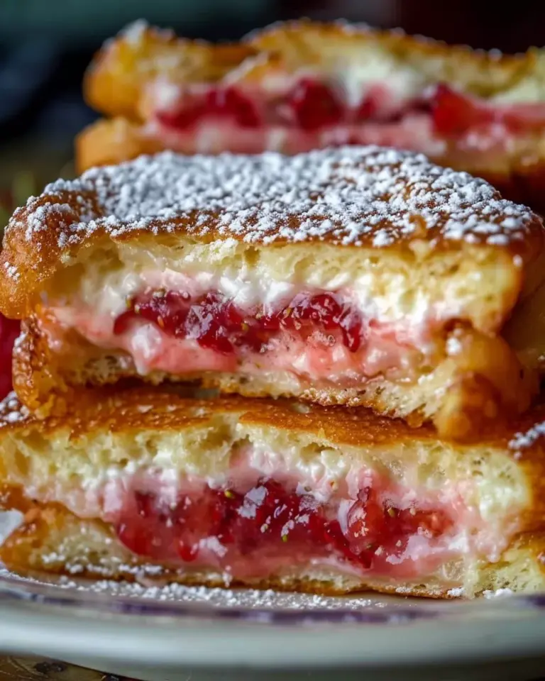 Fried Strawberry Cheesecake Sandwiches