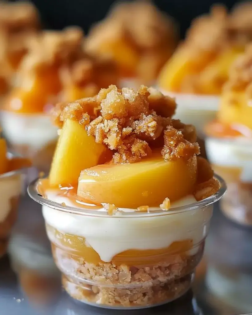 Peach Cobbler Cheesecake Cups 1 1 3 10