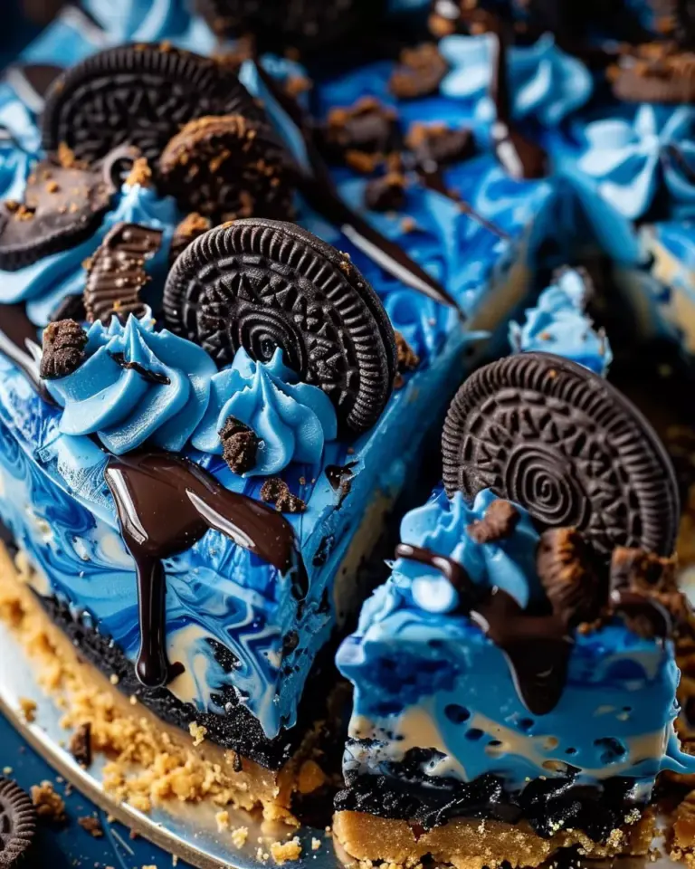 Cookie Monster Cheesecake