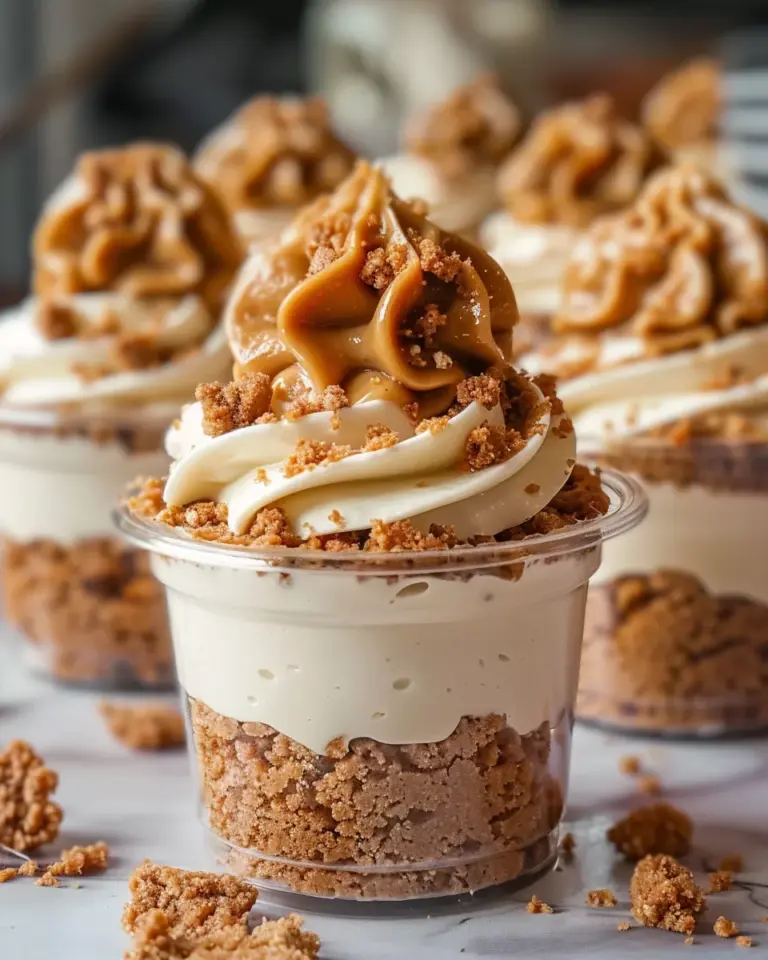 Cookie Butter Cheesecake Cups