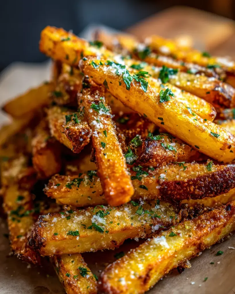 Crispy Garlic Parmesan Fries