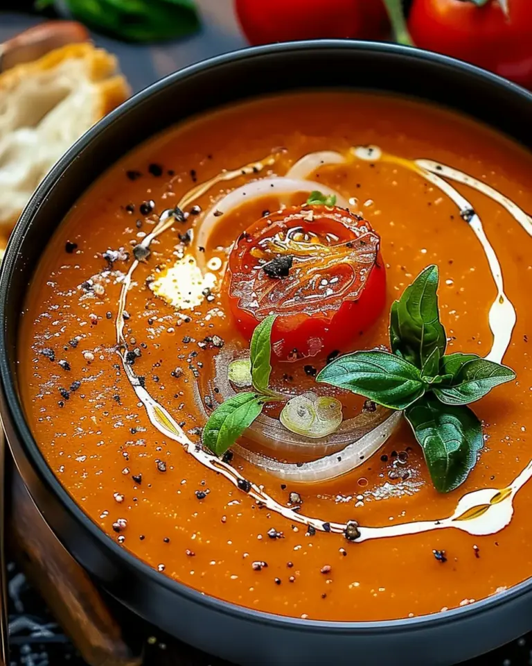 Creamy Roasted Garlic Tomato Soup