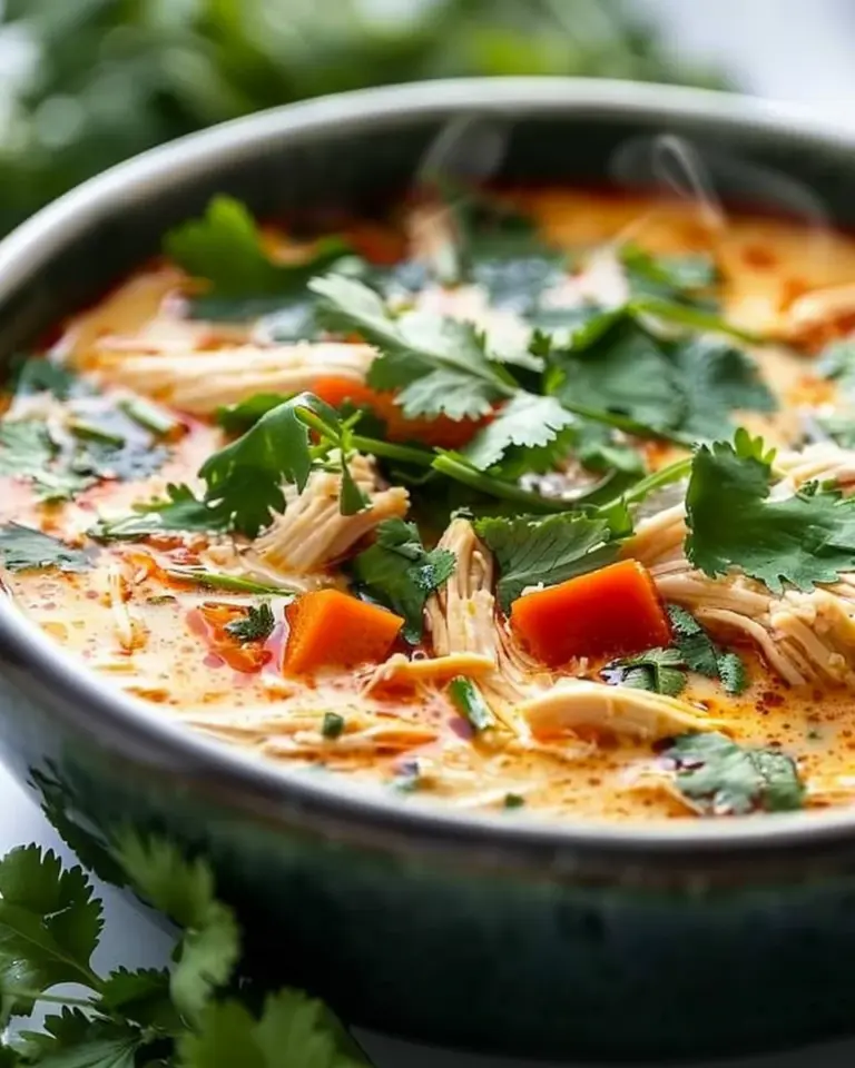 crockpot Thai Coconut Chicken Soup