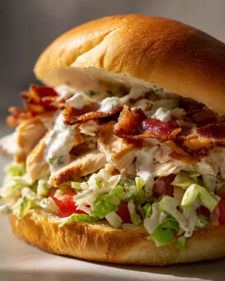 Chopped Chicken Bacon Ranch Sandwich Recipe