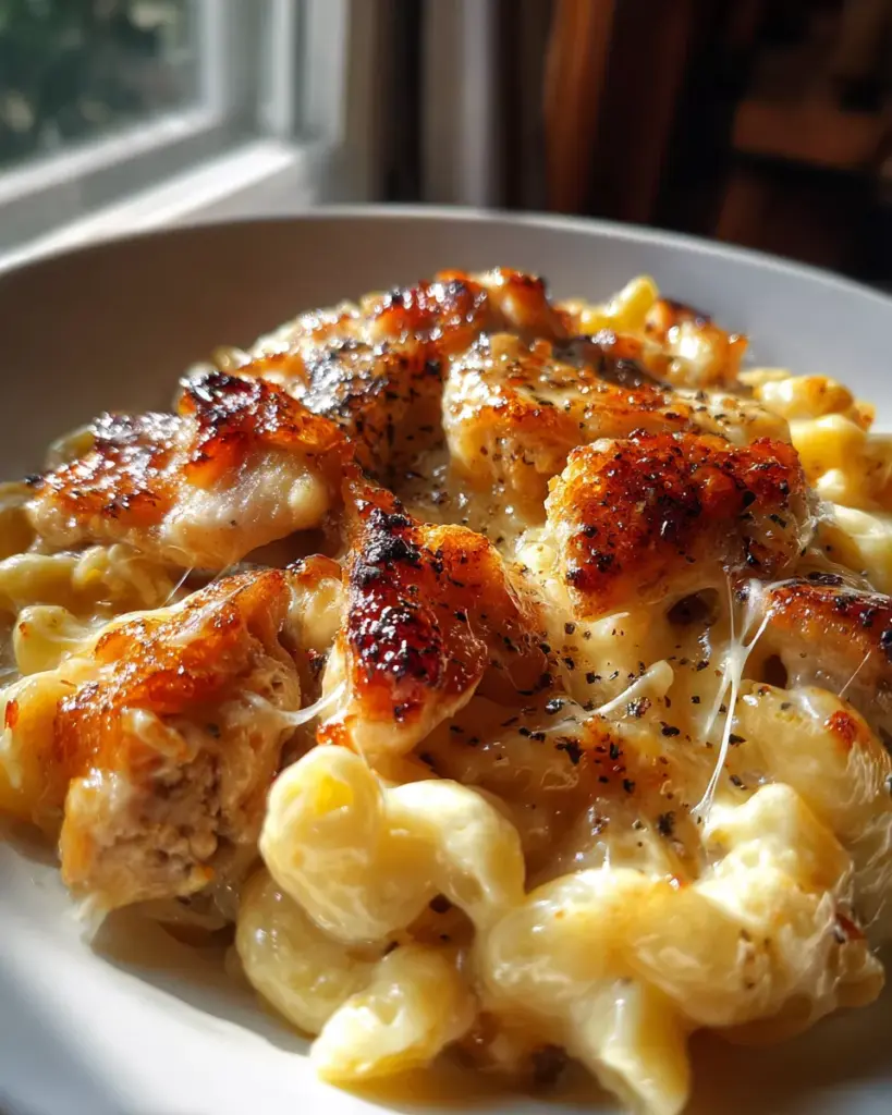 Creamy Honey Pepper Chicken Mac and Cheese – Sweet, Spicy & Cheesy!