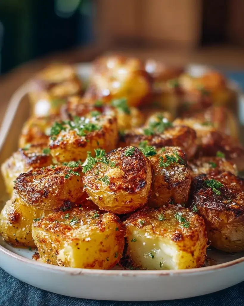 Crispy Parmesan Crusted Baby Potatoes: The Perfect Side Dish