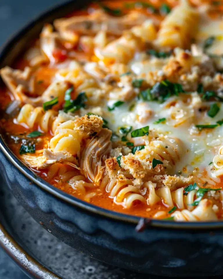 Crockpot Chicken Parmesan Soup
