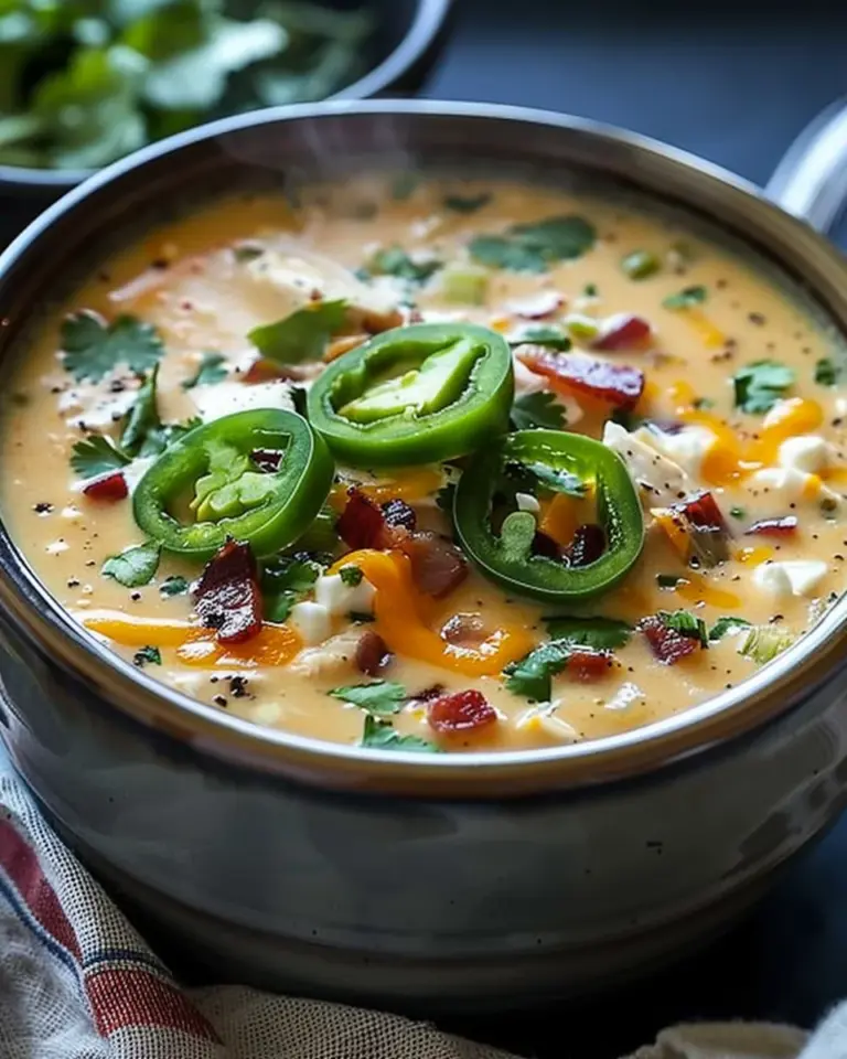 Spicy Jalapeño Popper Chicken Soup Recipe