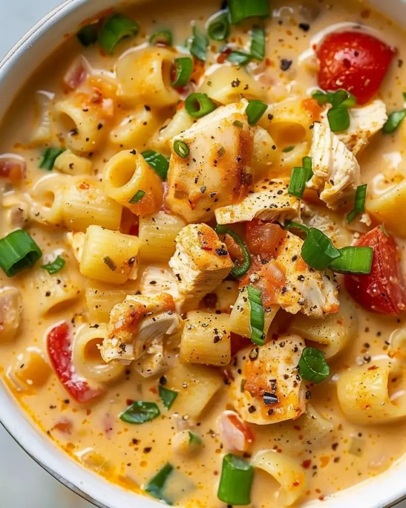 Creamy Cajun Chicken Pasta Soup