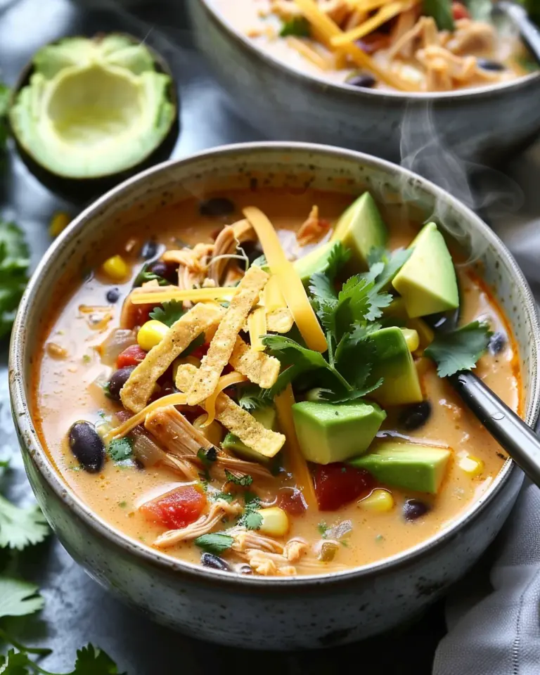 Creamy Chicken Enchilada Soup
