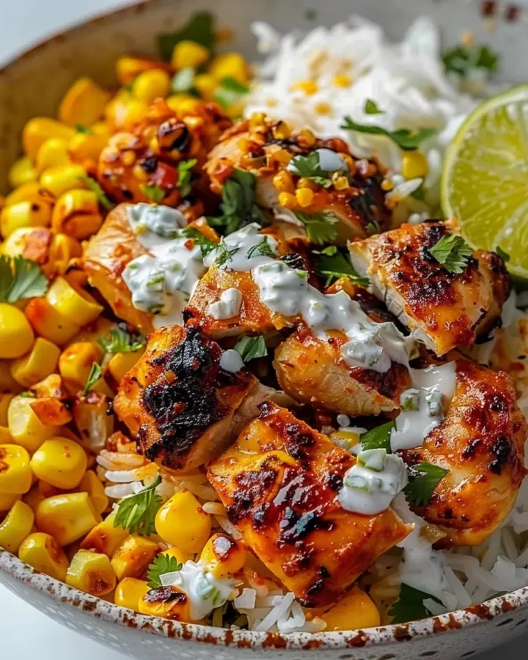 Street Corn Chicken Rice Bowl