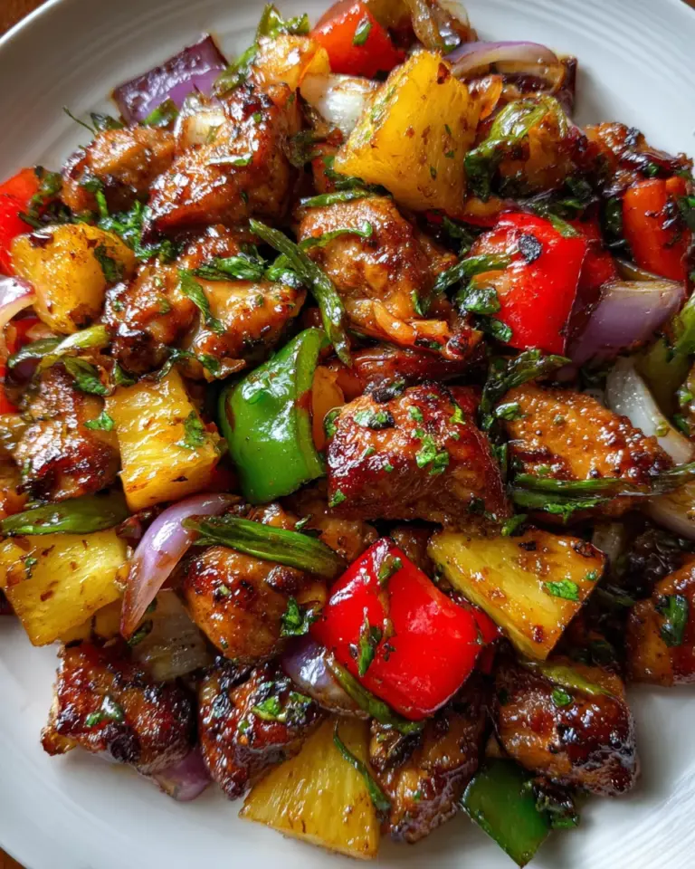 Hawaiian Chicken Sheet Pan Dinner