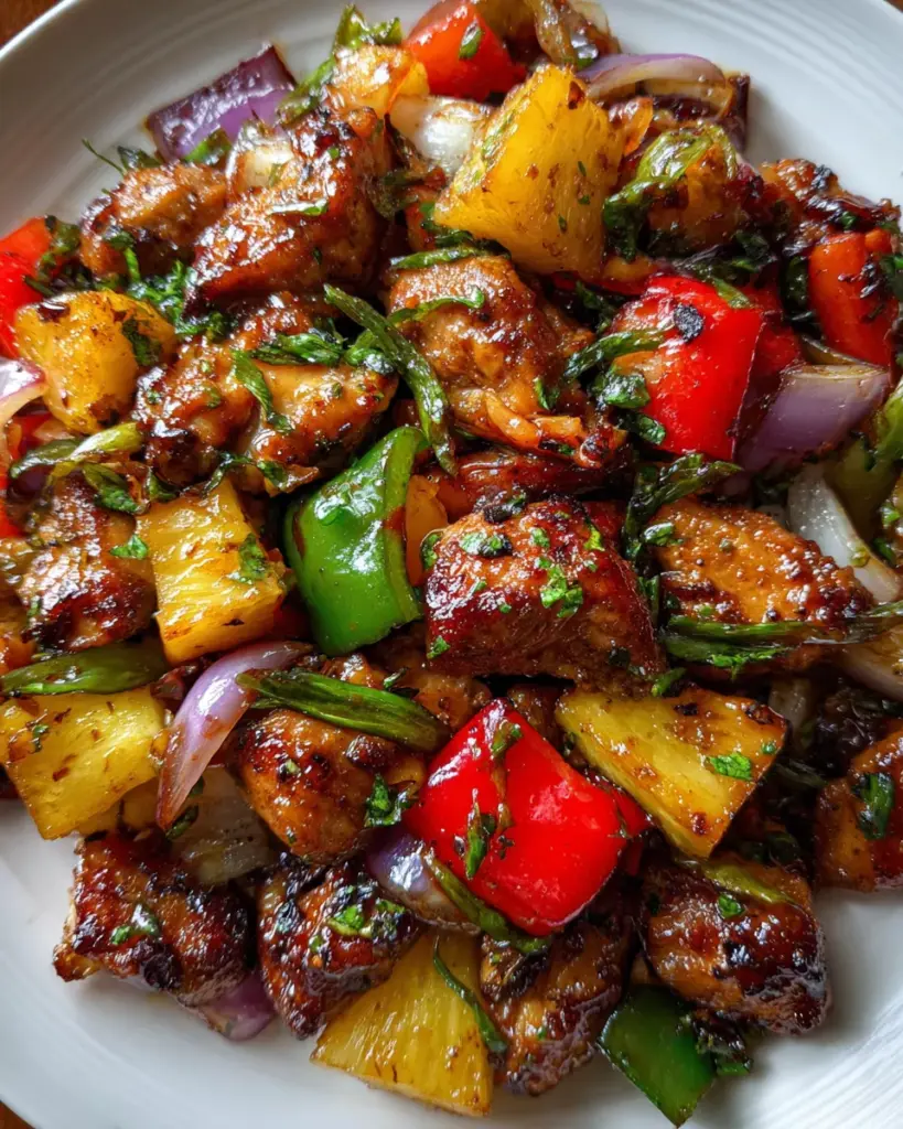 Hawaiian Chicken Sheet Pan Dinner