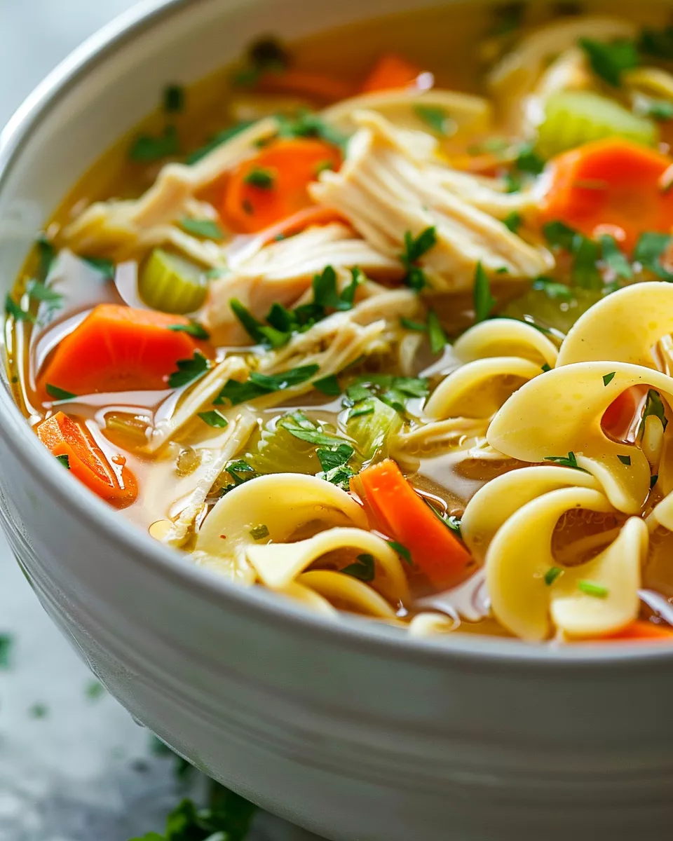 Slow Cooker Chicken Noodle Soup