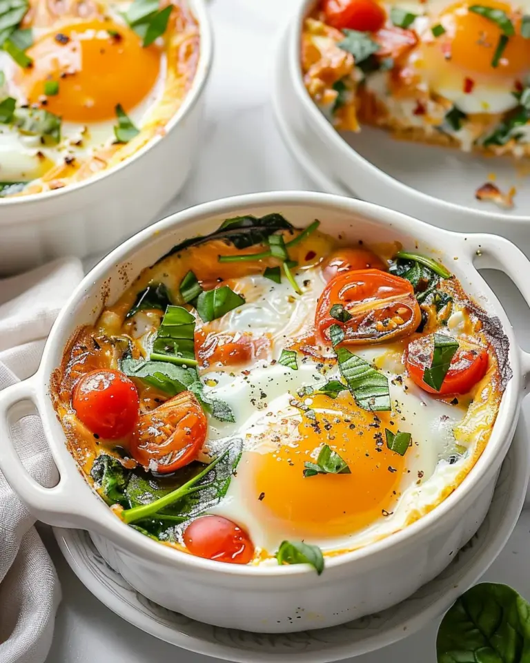 Baked Feta Eggs