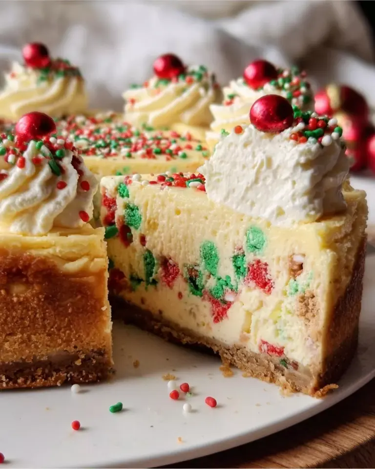 Christmas Sugar Cookie Cheesecake