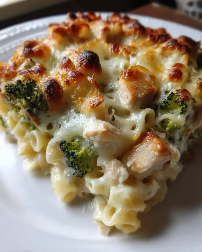 Chicken And Broccoli Alfredo Bake
