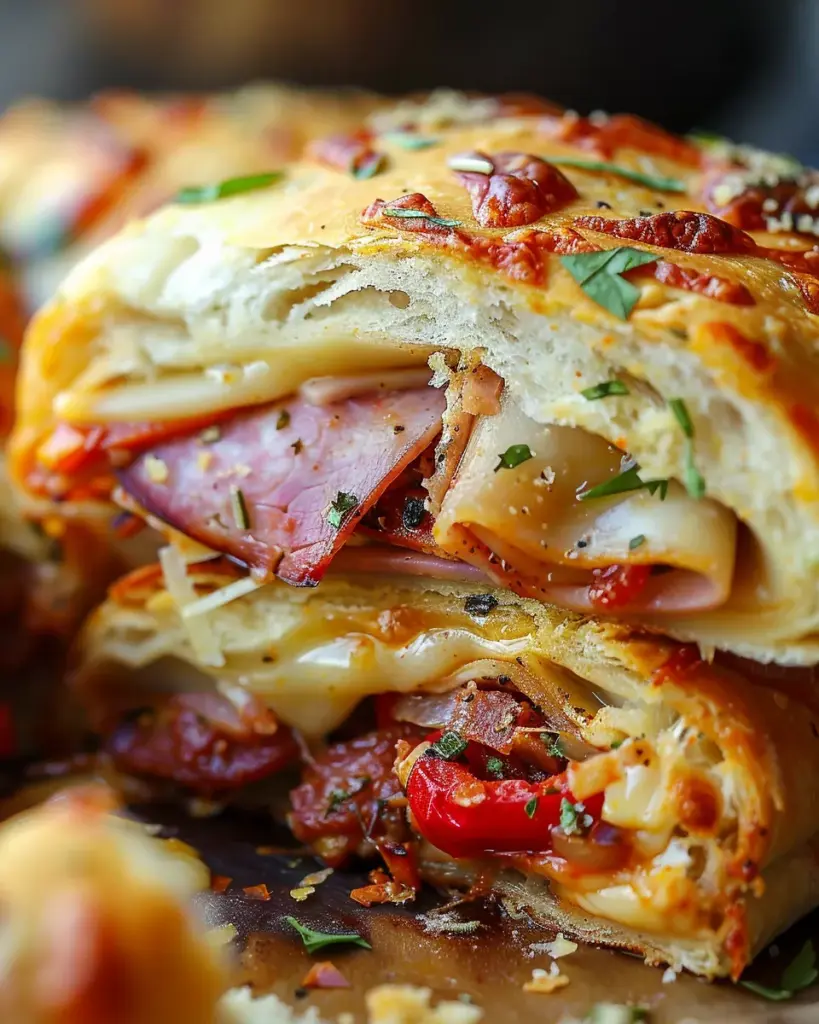 Italian Crescent Roll Sandwich Bake – Easy Party Favorite