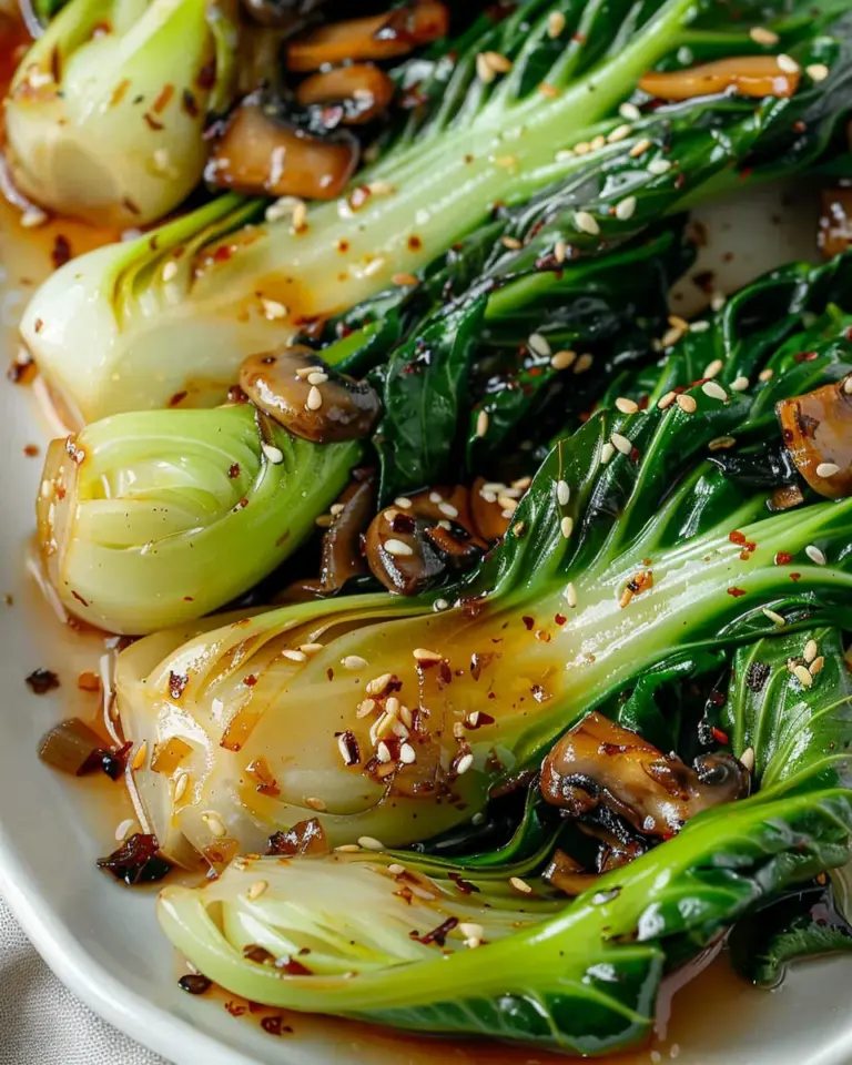 Baby Bok Choy with Soy Sauce and Garlic