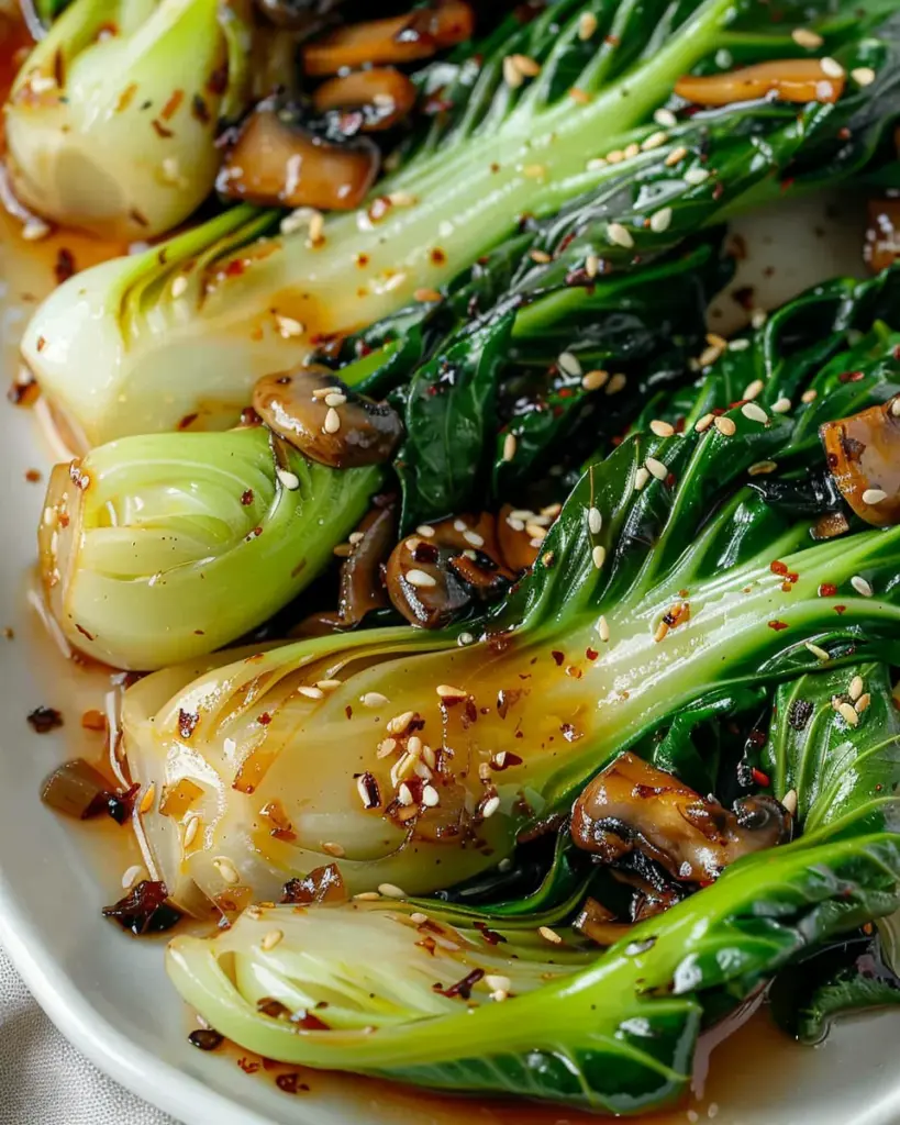 Baby Bok Choy with Soy Sauce and Garlic