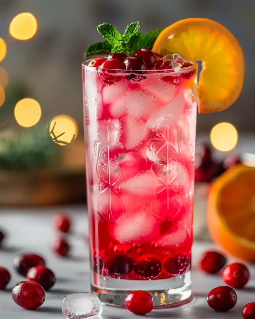 Vanilla Cranberry Crush Mocktail Recipe