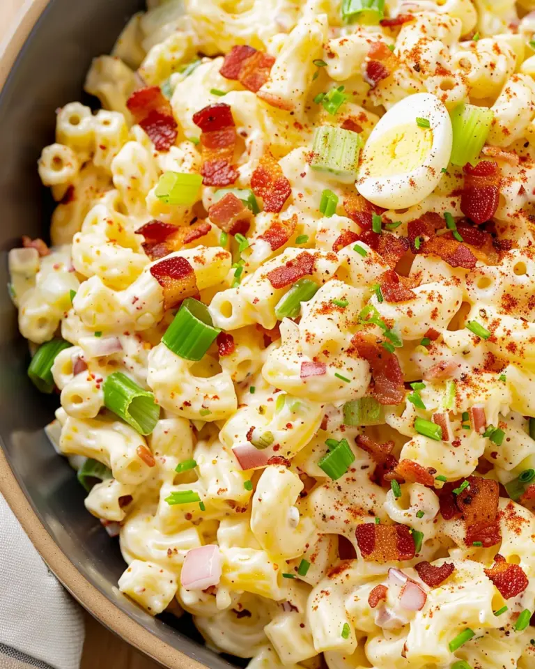 Creamy Deviled Egg Pasta Salad
