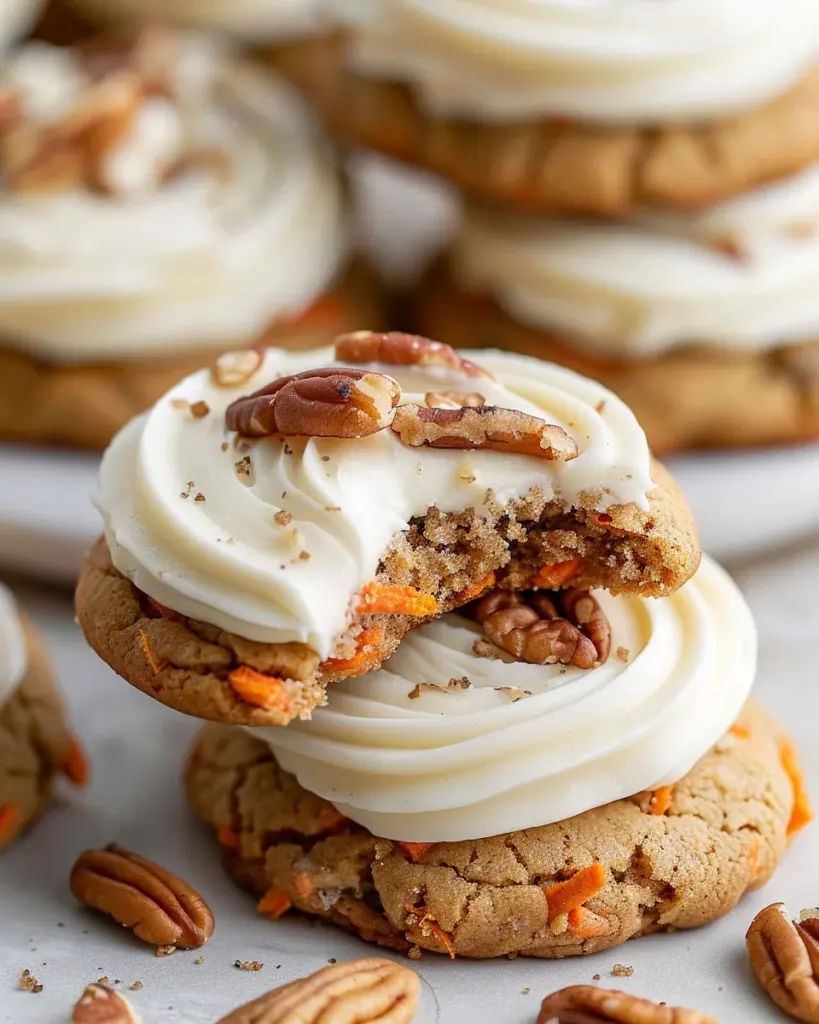 Spiced Crumbl Carrot Cake Cookies Copycat Recipe