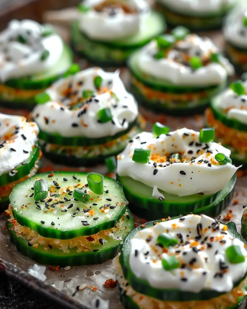 Everything Bagel Cucumber Bites