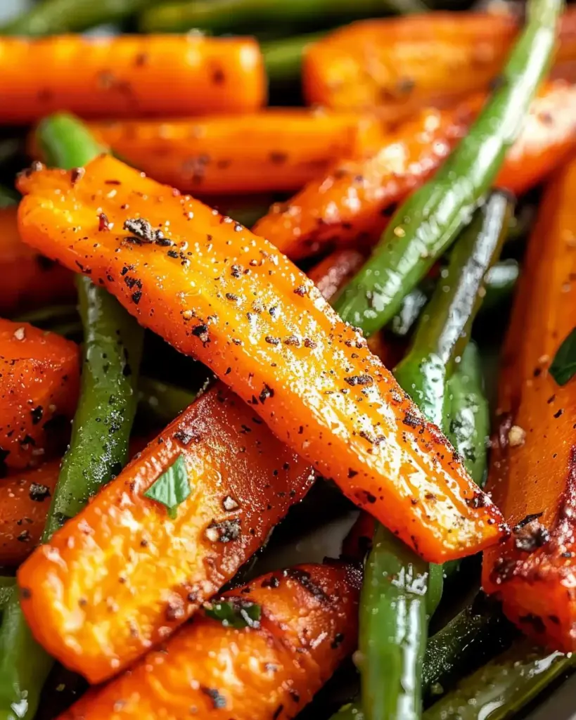 Roasted Carrots Green Beans