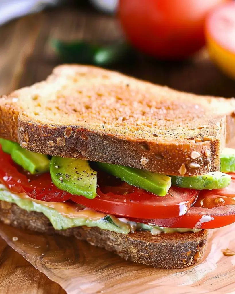 Tomato Avocado Sandwich