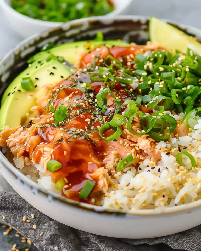 Canned Tuna Sushi Bowl