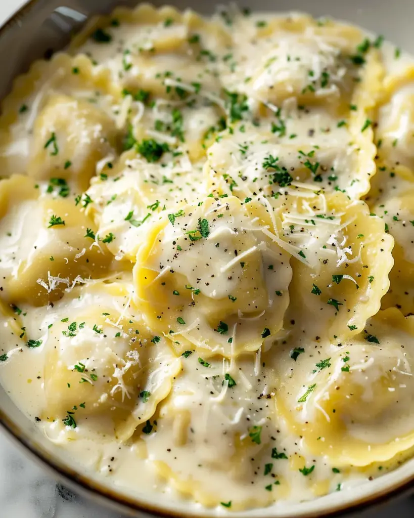 White Wine Cream Sauce for Ravioli
