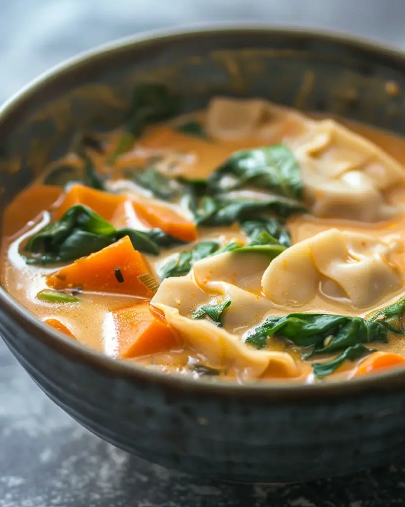 Thai Potsticker Coconut Soup