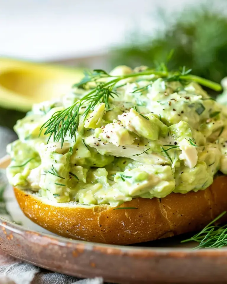 Healthy Greek Yogurt Avocado Chicken Salad Recipe