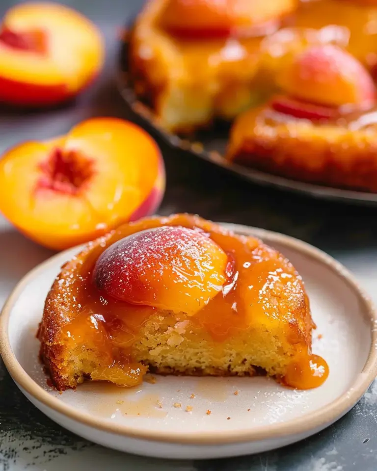Peach Upside Down Mini Cakes