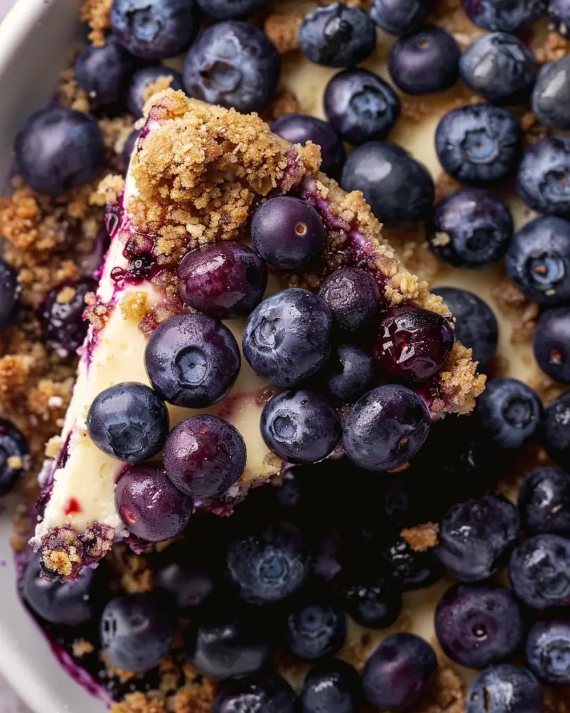 Blueberry Crumble Cheesecake