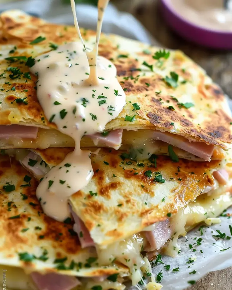 Chicken Cordon Bleu Quesadillas