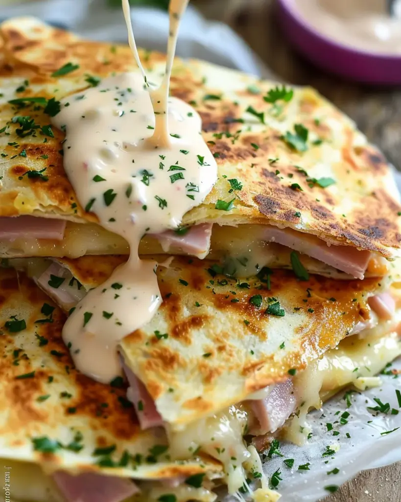 Chicken Cordon Bleu Quesadillas