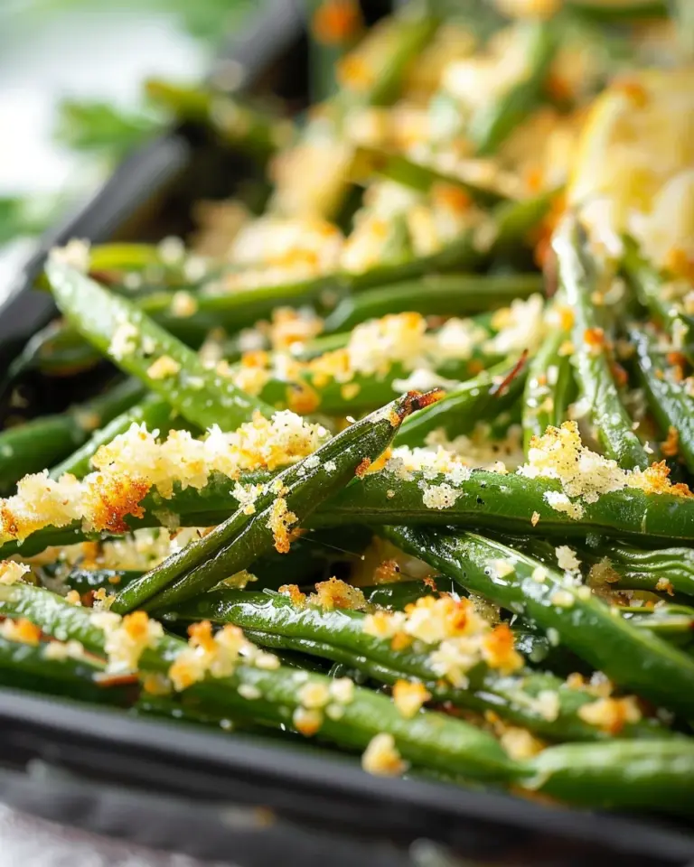 Roasted Parmesan Green Beans