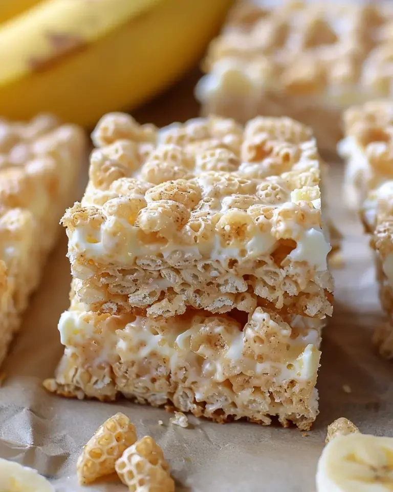 Banana Pudding Rice Krispie Treats
