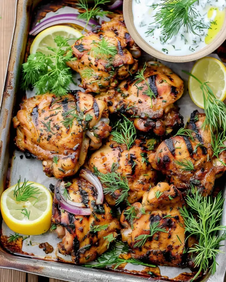 Mediterranean Grilled Chicken Thighs