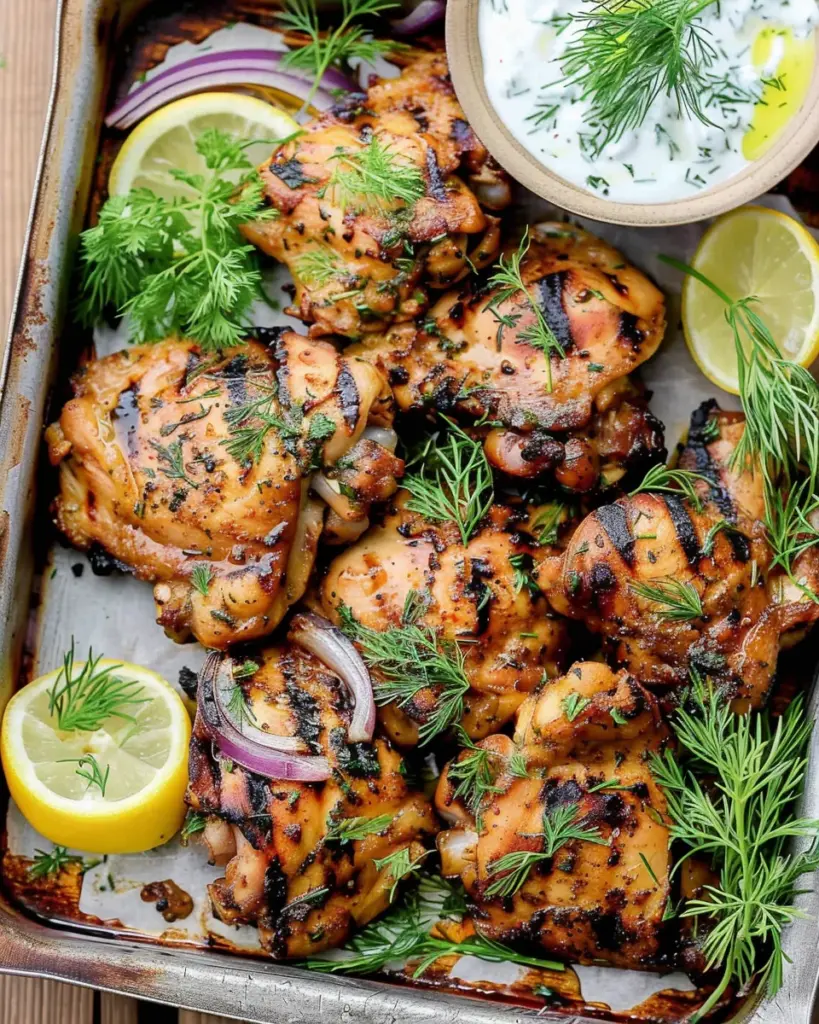 Mediterranean Grilled Chicken Thighs