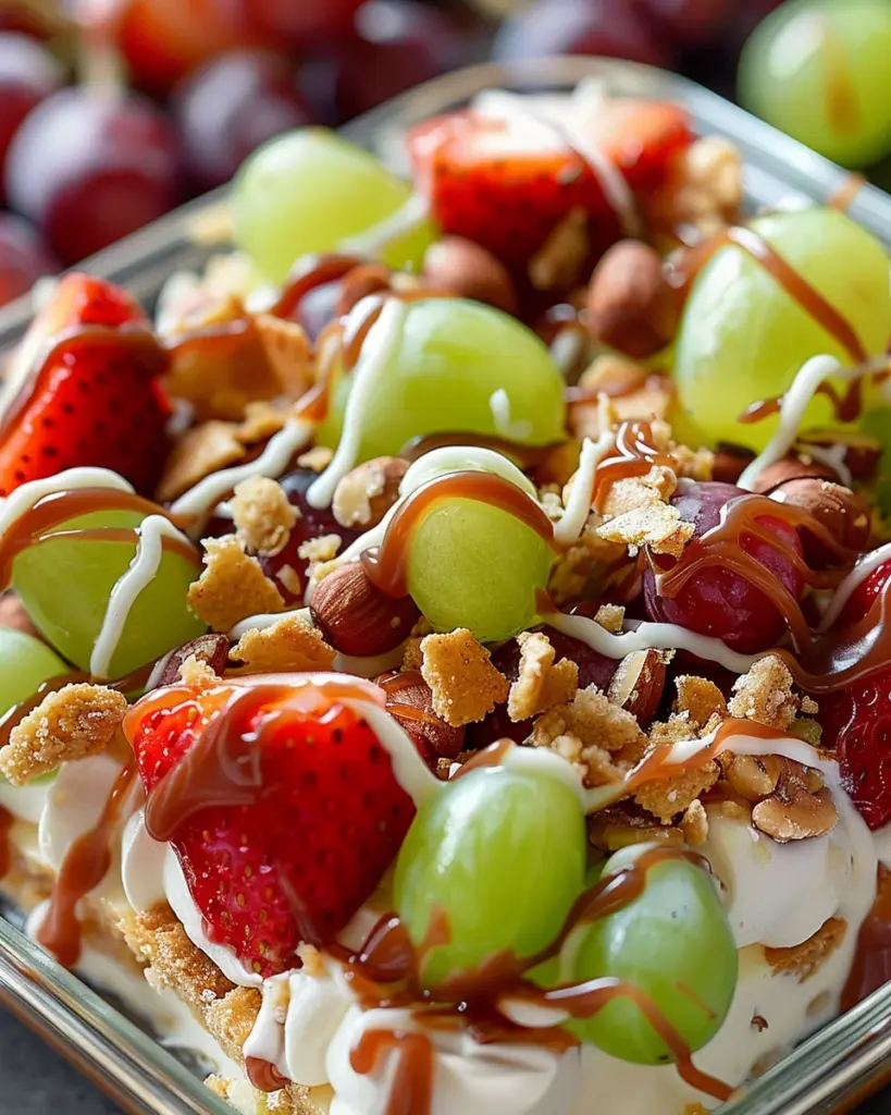 Caramel Crunch Cheesecake Fruit Salad