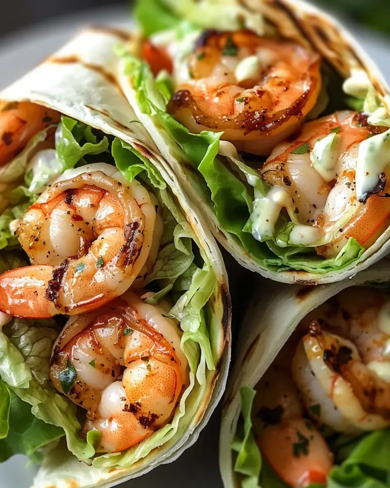 Grilled Shrimp Caesar Wraps