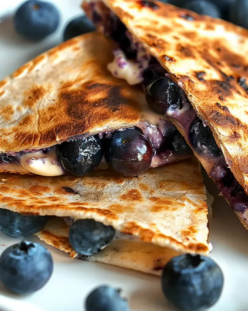 Blueberry Breakfast Quesadilla