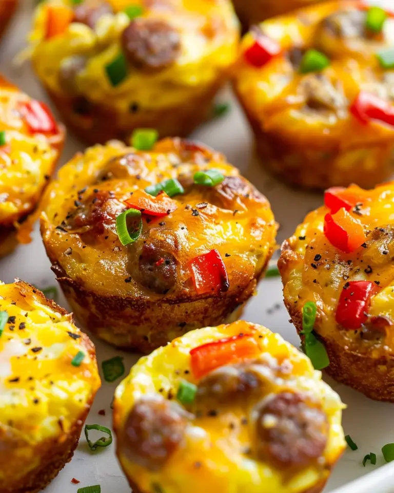 Mini Breakfast Omelets (Egg Muffins With A Tater Tot Crust)
