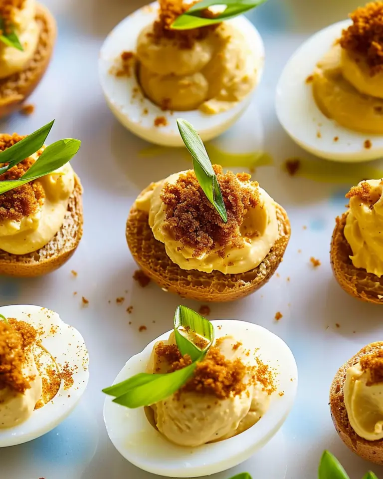 Bloody Mary Deviled Eggs