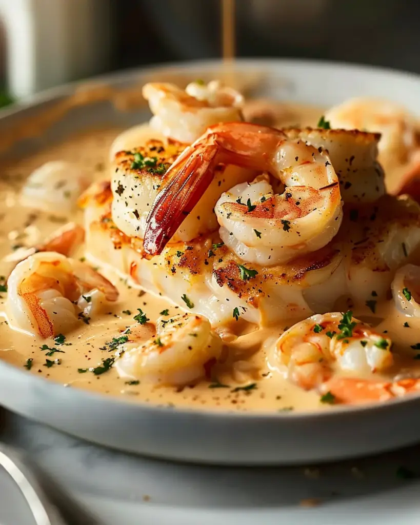Decadent Seafood Newburg with Lobster & Shrimp Tonight!