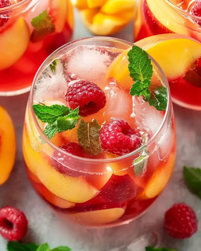 Raspberry Peach Lemonade